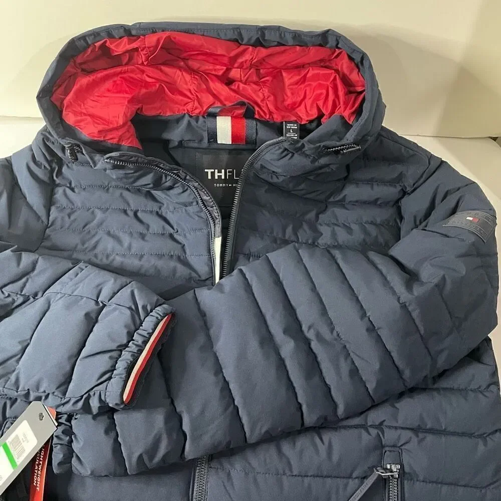New! Tommy Hilfiger| Mens Jacket| Comfort Bi-Stretch|Lightweight insulation| Zip
